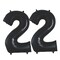 Celebrate Special Moments with a Striking 34" Black Mylar Two Number Balloon